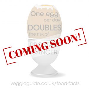 One egg per day doubles the risk of prostate cancer